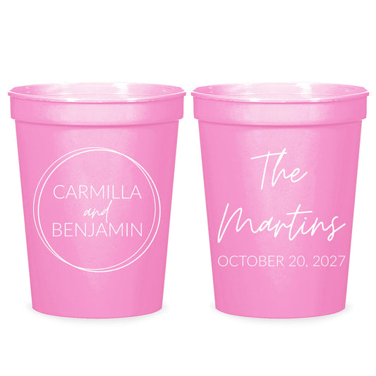 Custom Wedding Stadium Cups (PK177)