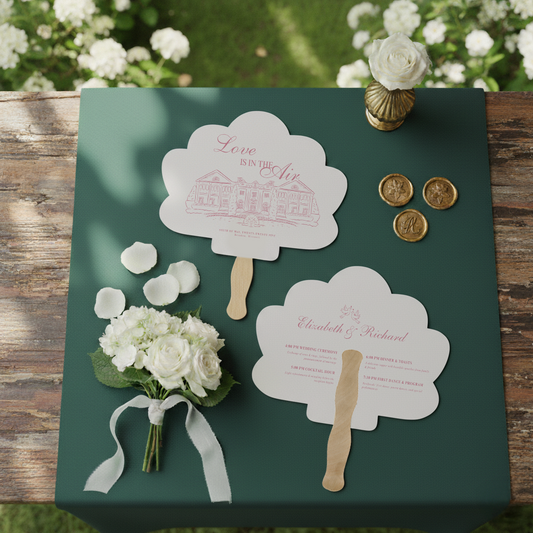 Custom Shape Wedding Fans