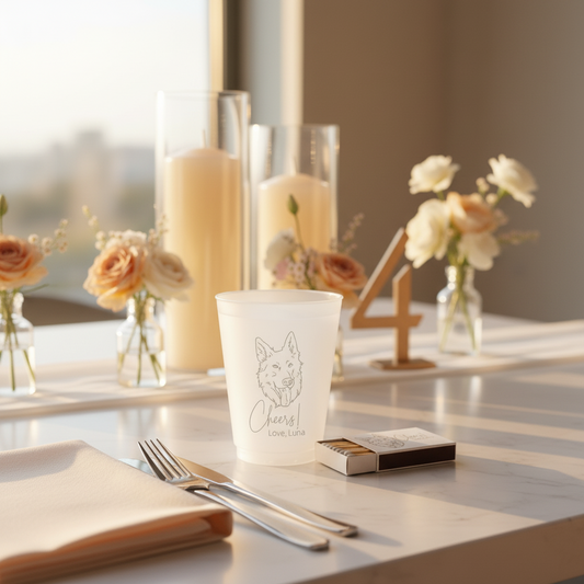 Pet Wedding Frosted Cups (LP 79)