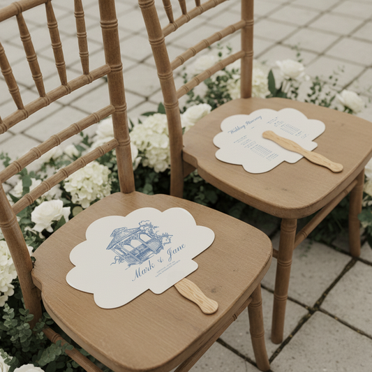 Custom Wedding Fans