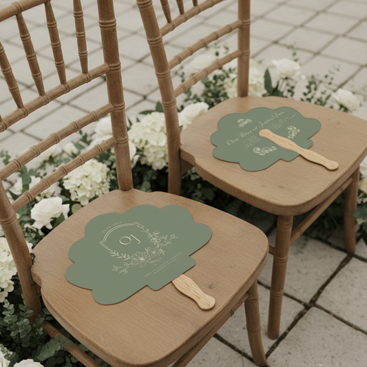 Elegant Botanical Hand Fans