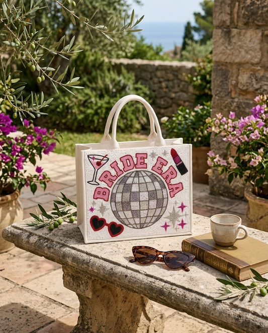 Bride Era Mini Beaded Tote Bag