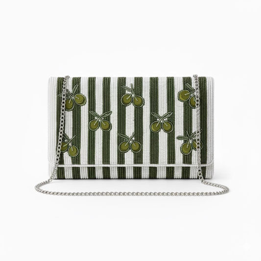 Martini Olive Clutch