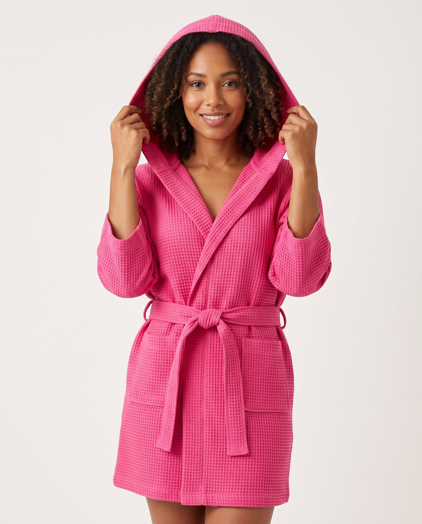 Hooded Waffle Robe