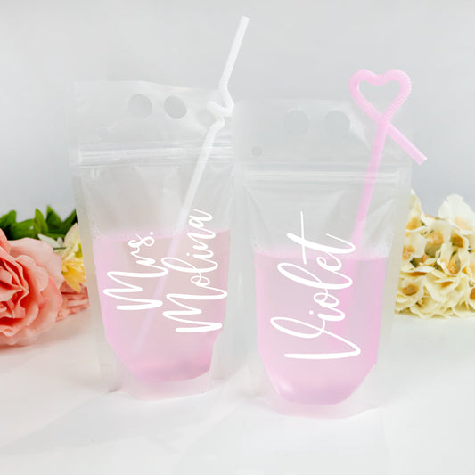 Bridal Party Drink Pouches