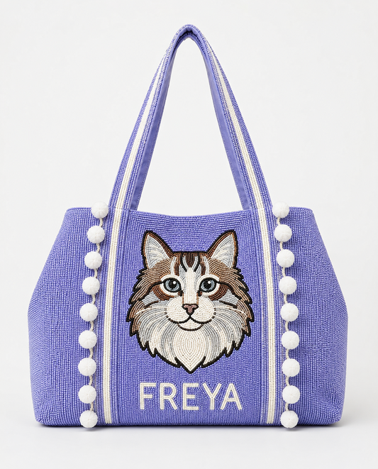 Magenta French Bulldog Tote Bag
