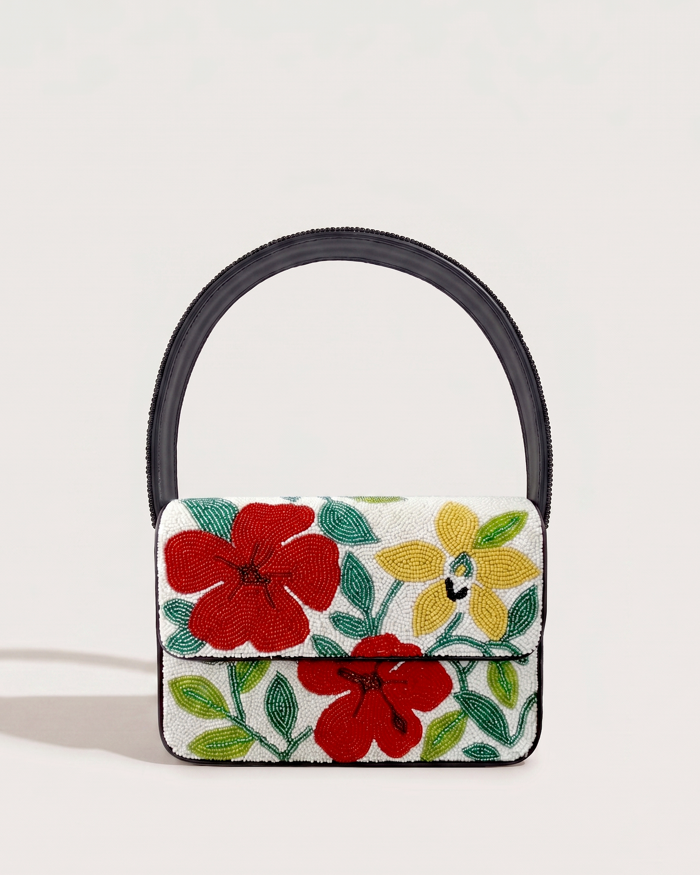 Tropical Beaded Shoulder Bag