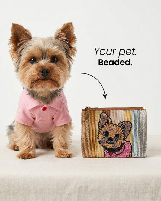 Pet Beaded Coin Purse