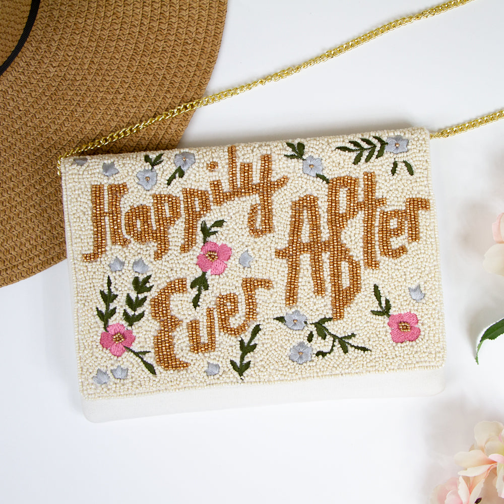 Beaded Canvas Bridal Clutches
