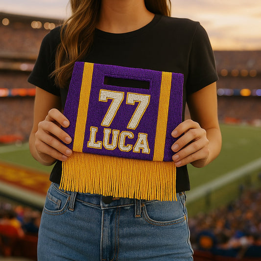 Personalized Game Day Clutch