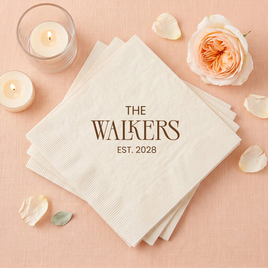 Printed Wedding Luncheon Napkins Personalized Event Essentials (LP 375)