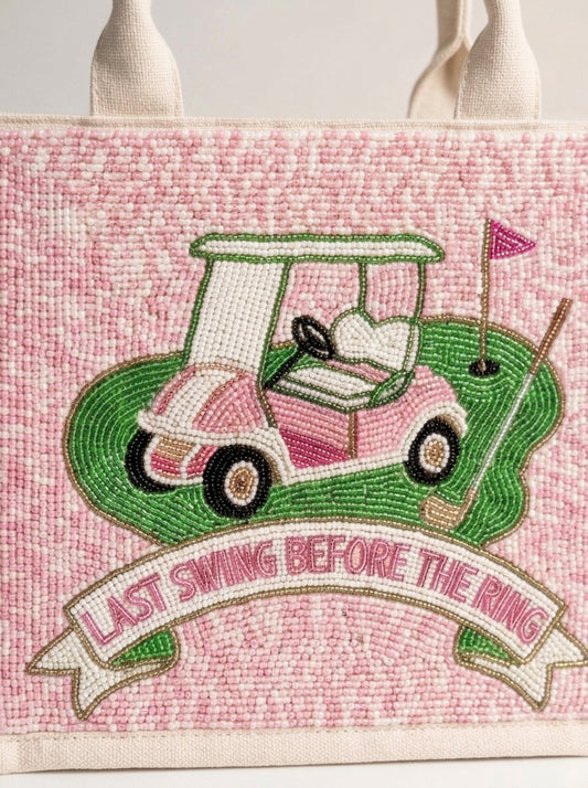 Last Swing Before the Ring Golf Mini Tote