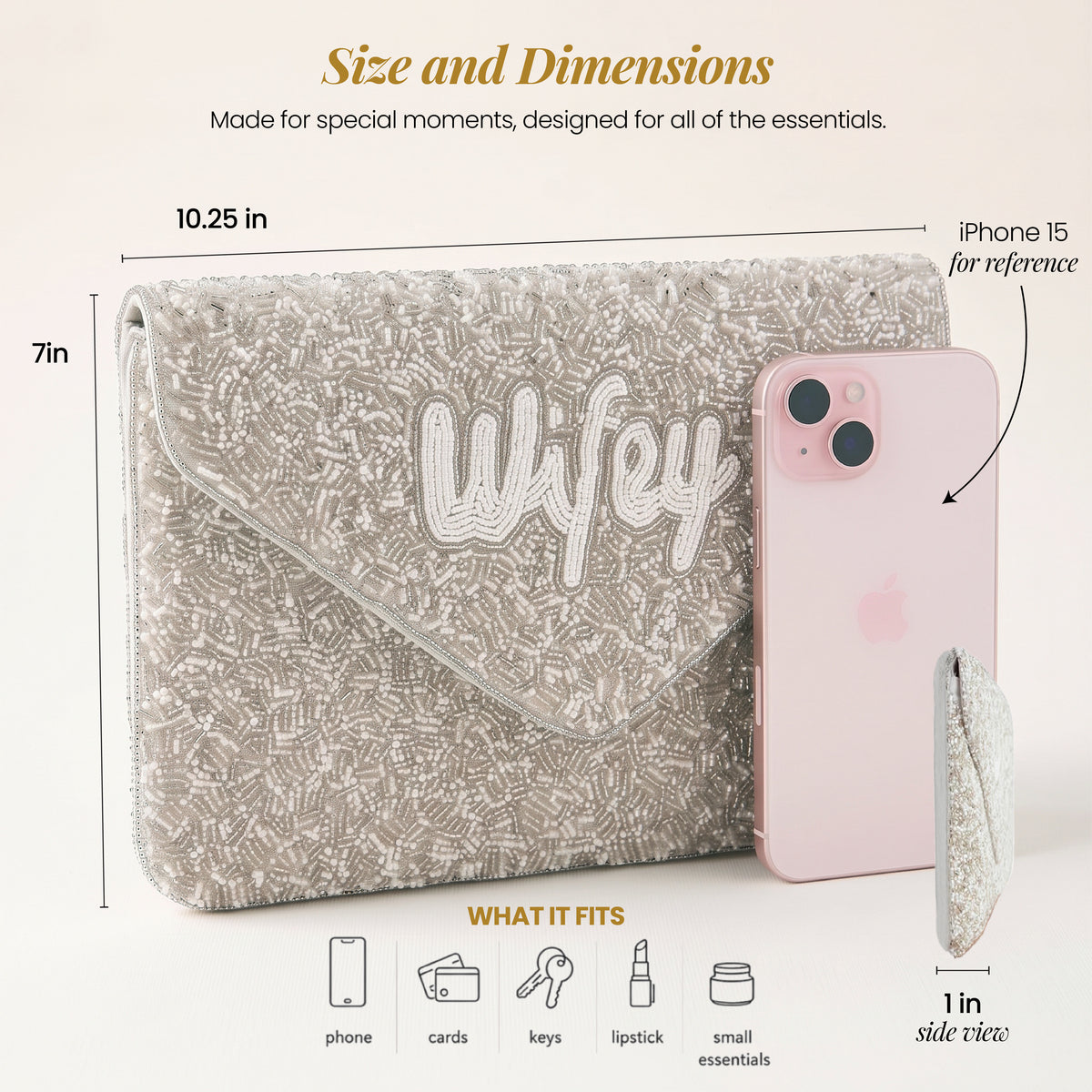 Wifey Clutch Bag - Bridal Purse & Handbag Gifts
