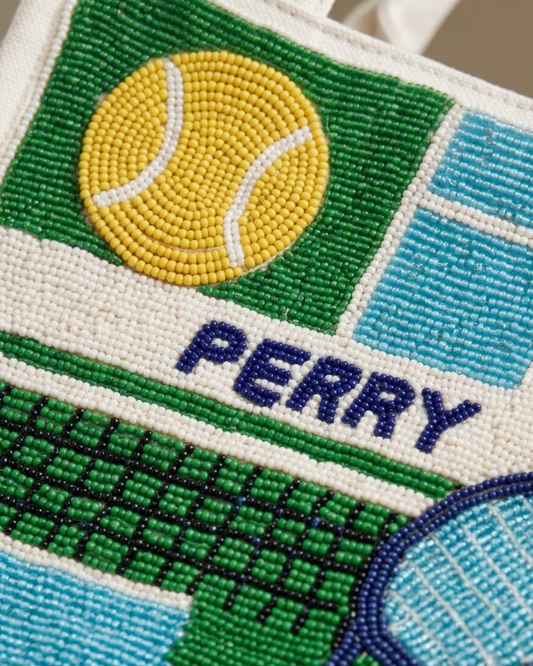 Tennis Beaded Mini Luxe Tote Bag