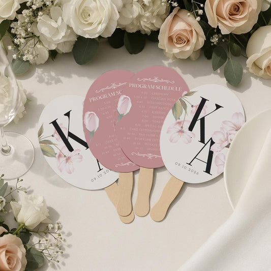 Custom Wedding Fans