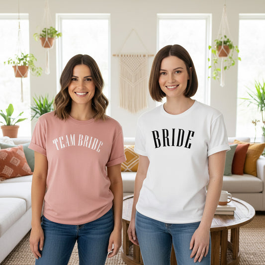 Team Bride Vogue Style Desert Pink Tee