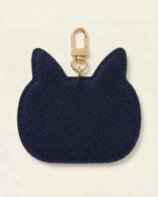 Personalized Beaded Bag Charm with Name, Custom Name Bar Keychain, Navy and Gold Hand Beaded Purse Tag, Monogram Tote Charm Gift