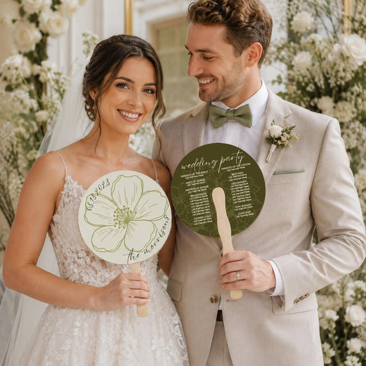 Round Garden Hand Fans
