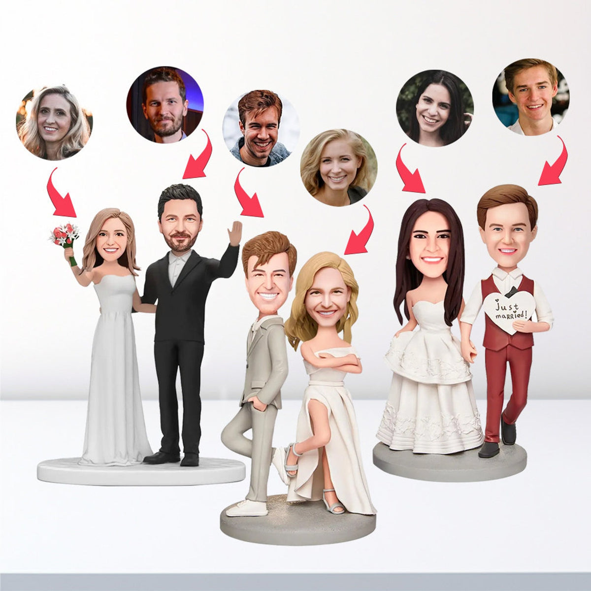 Custom Wedding Bobbleheads