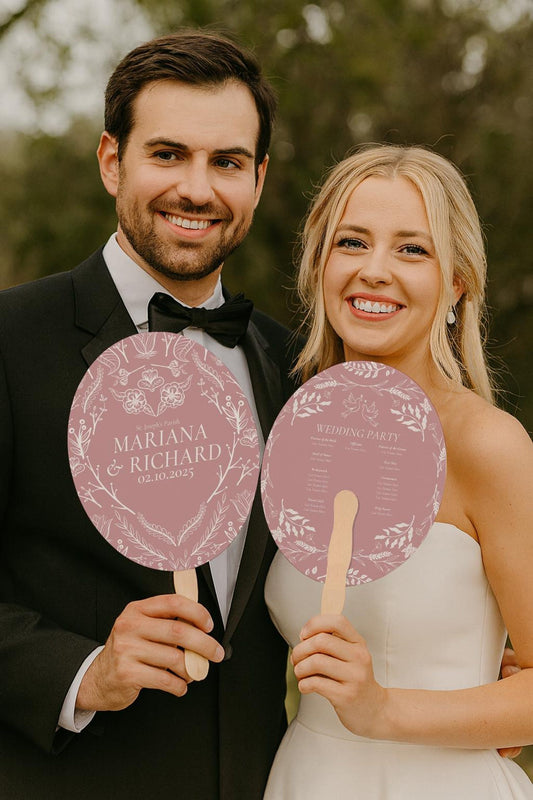Personalized Wedding Hand Fans (1)