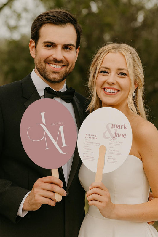 Personalized Hand Fan Wedding Favors (5)