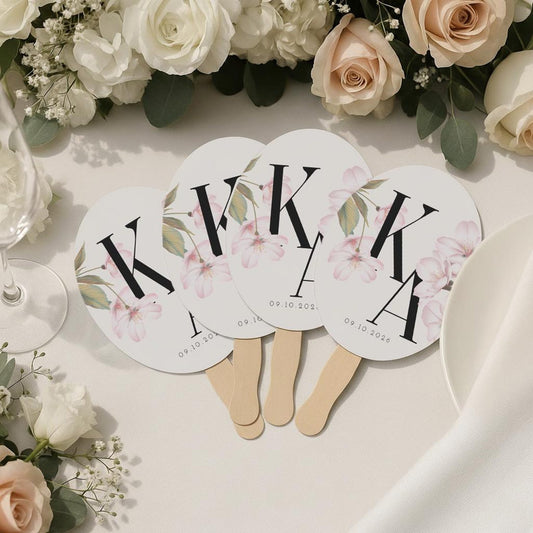 Wedding Guest Hand Fan Table Markers (11)