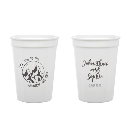 Custom Wedding Stadium Cups (PK 183)