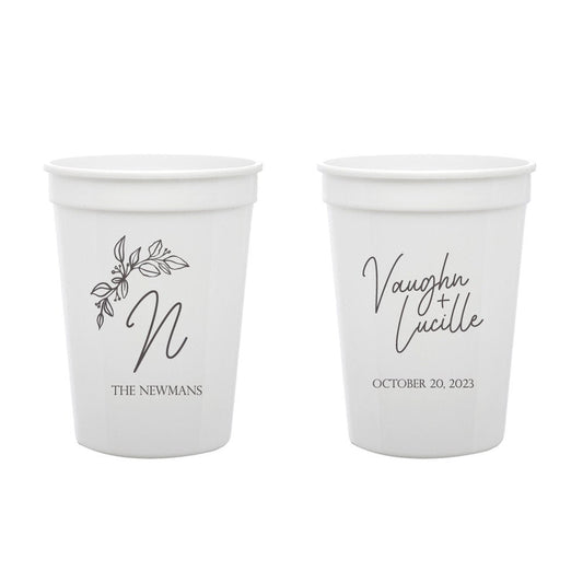 Personalized Wedding Stadium Cups (CS 371)