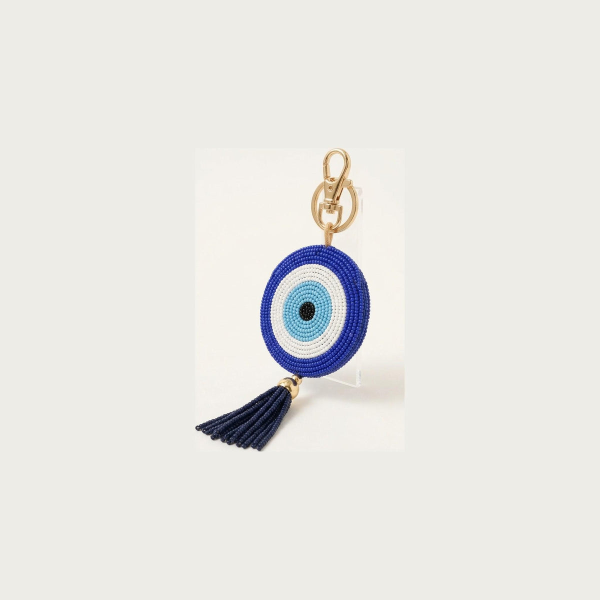 evil eye tassel side view