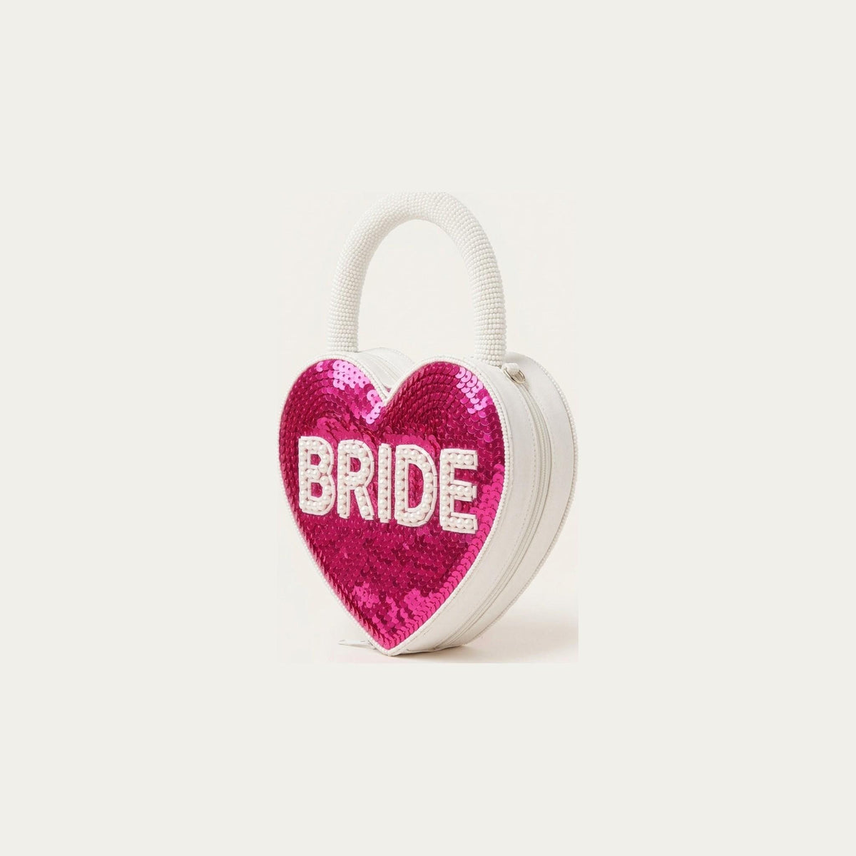 bride hot pink side view