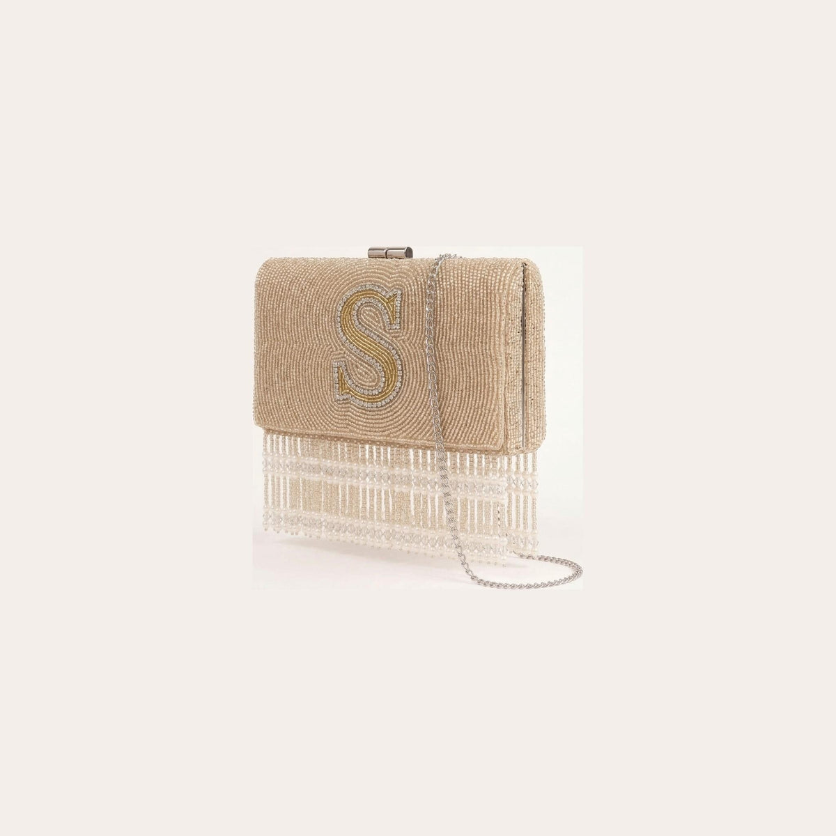 monogram fringe box side view