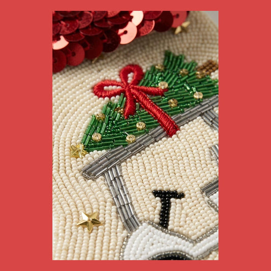 hand beaded detail