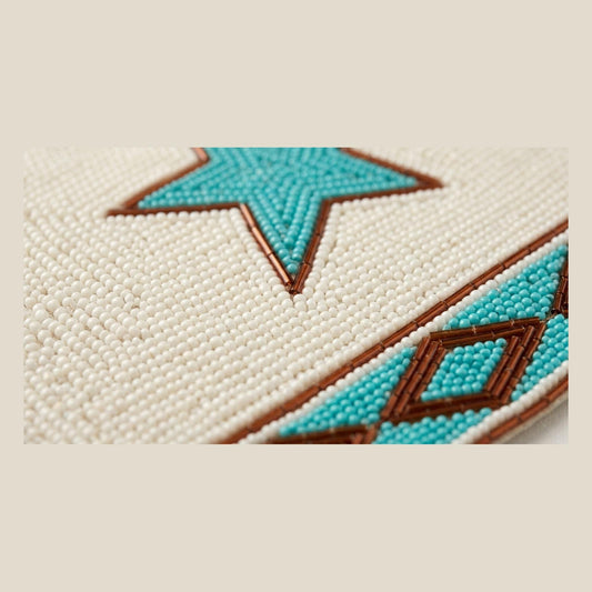 hand beaded detail