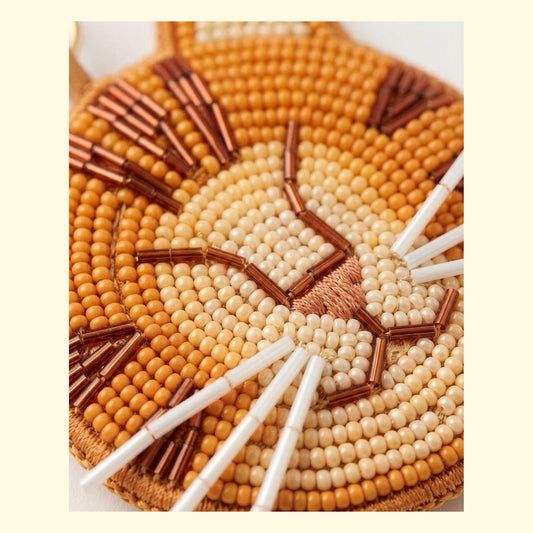 hand beaded detail
