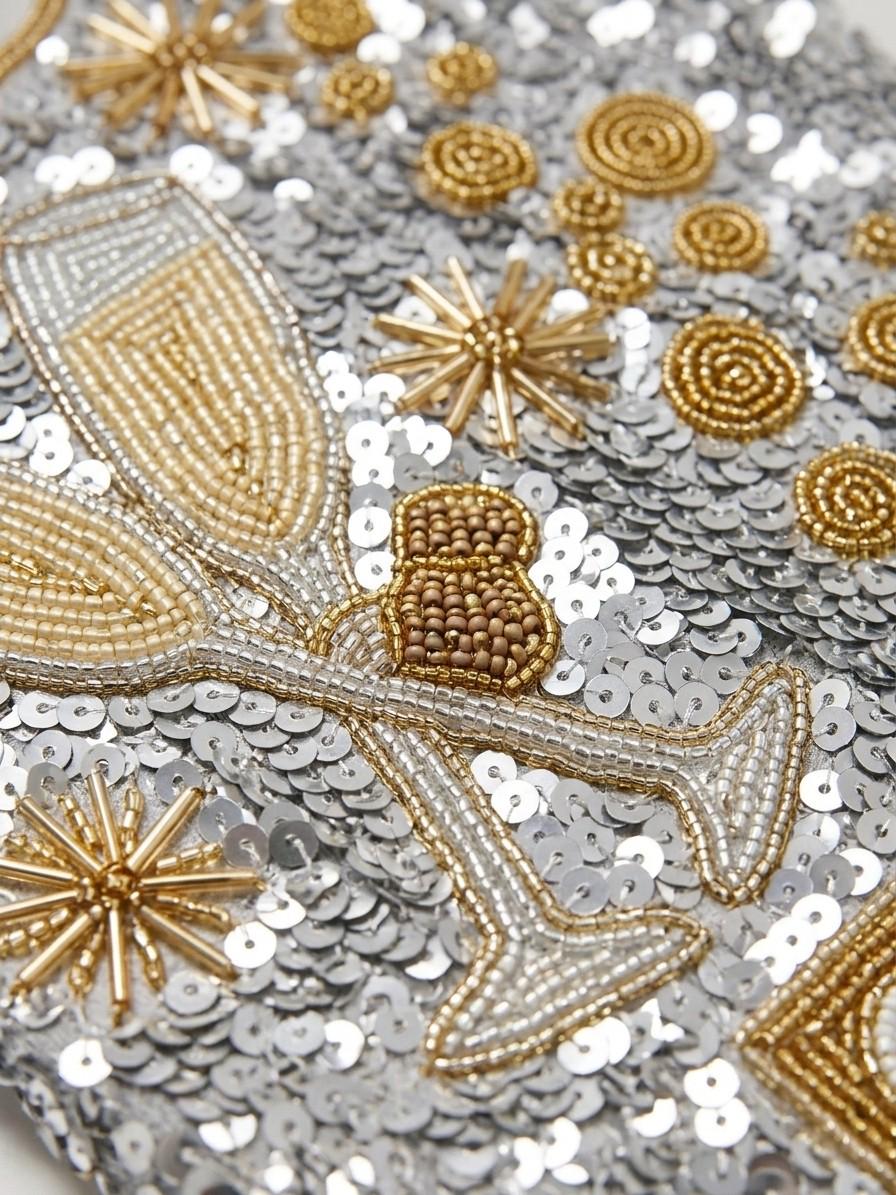 Cheers beadwork close-up