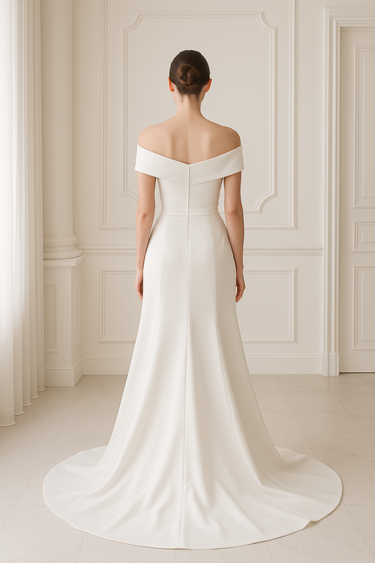 The Classic Off-Shoulder Gown