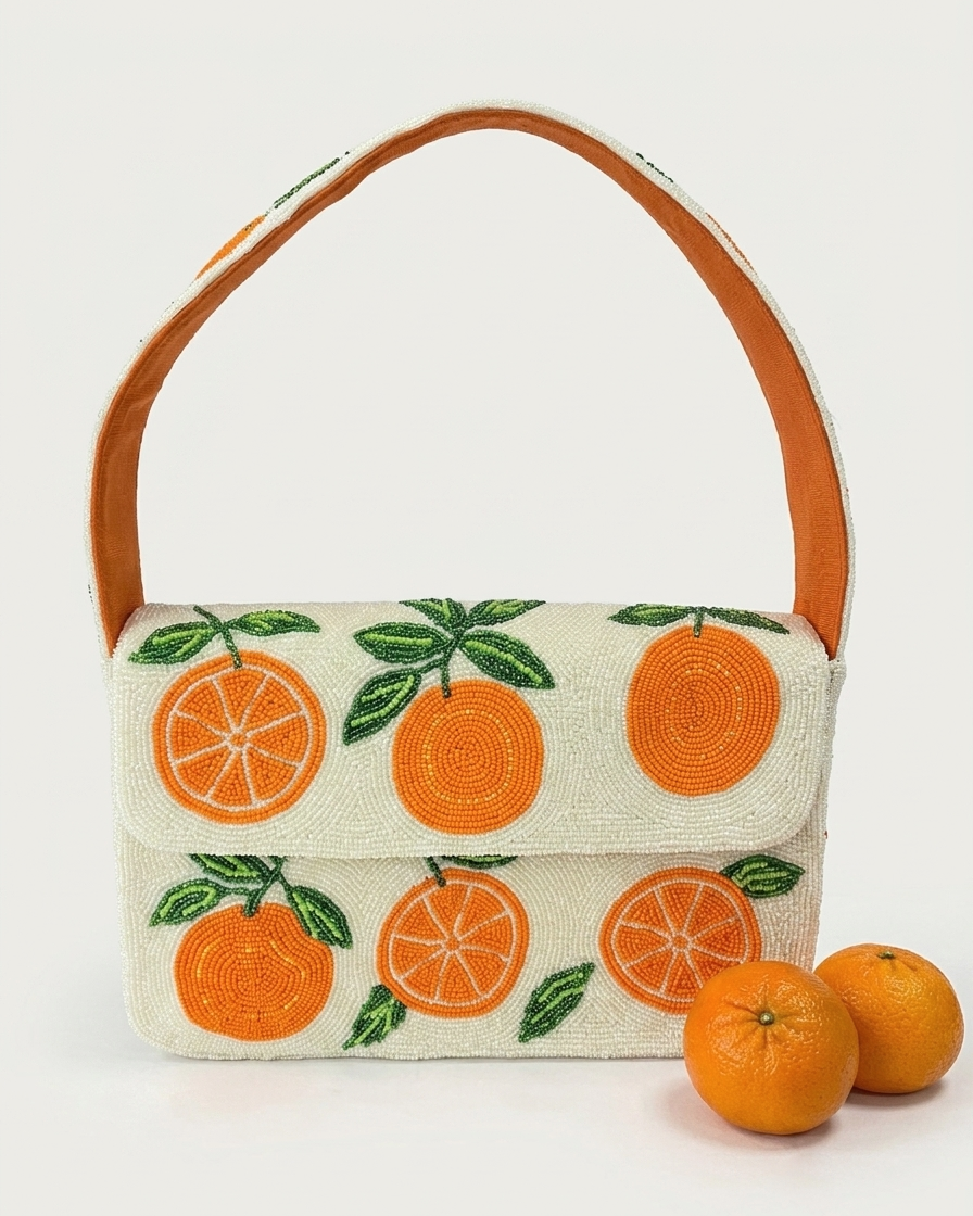 Luxe Orange Shoulder Bag