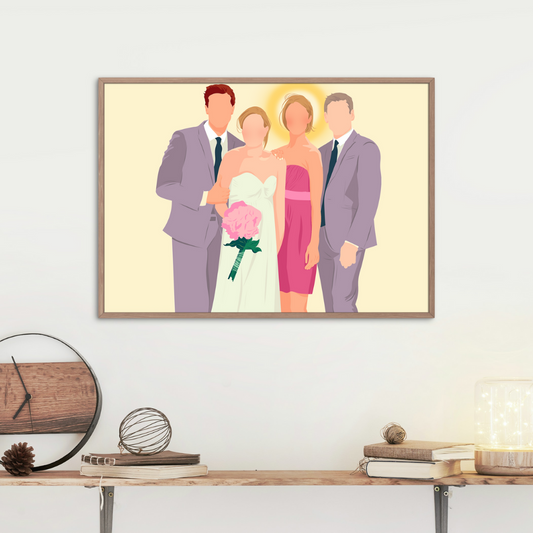 Wedding Family Faceless Portrait