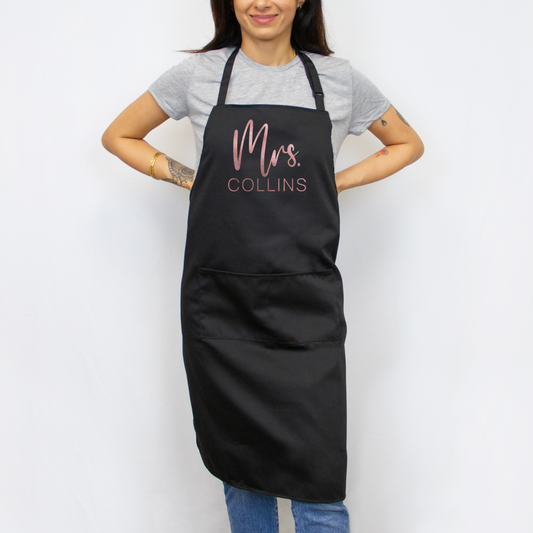 Personalized Mrs. Apron image