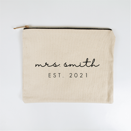 Custom Mrs. EST Makeup Bag