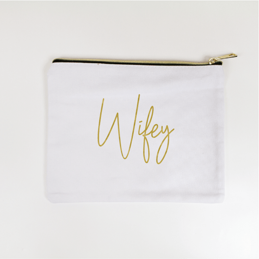 Personalized Wifey Makeup Bag