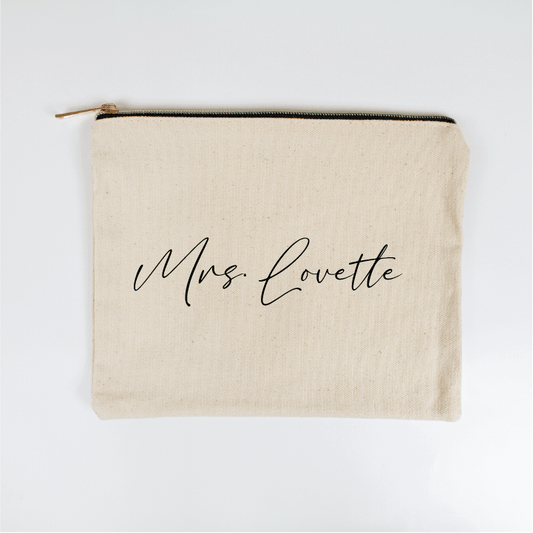 Mrs. Lovette Custom Makeup Bag