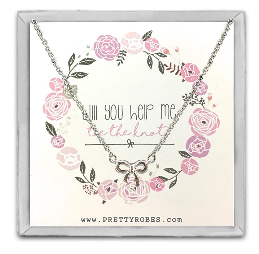 Knot Necklace - Silver - Design B
