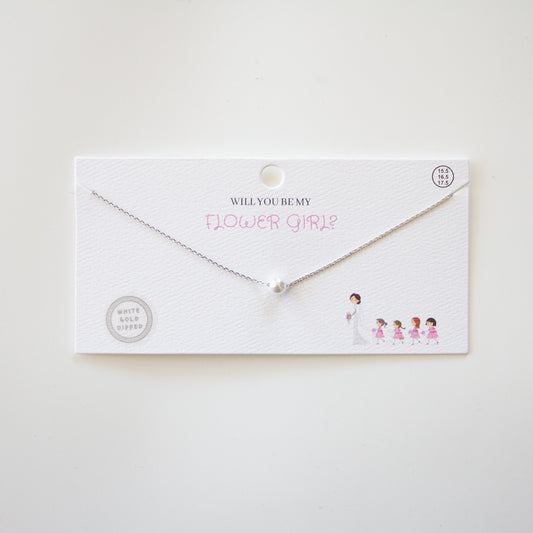 Will You Be My Flower Girl Necklace