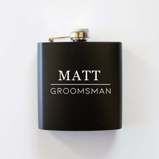 Hip Flask for the Groom