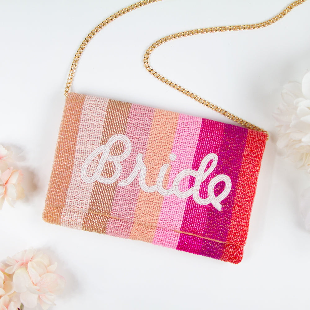 personalised bride bag