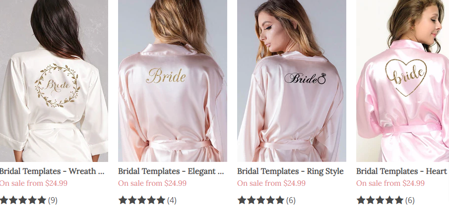 buy bridesmaid robes