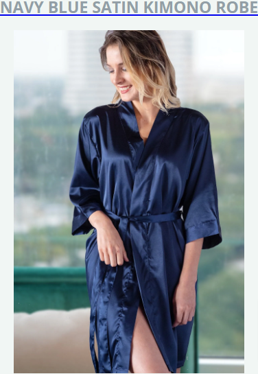 Silk kimono robes