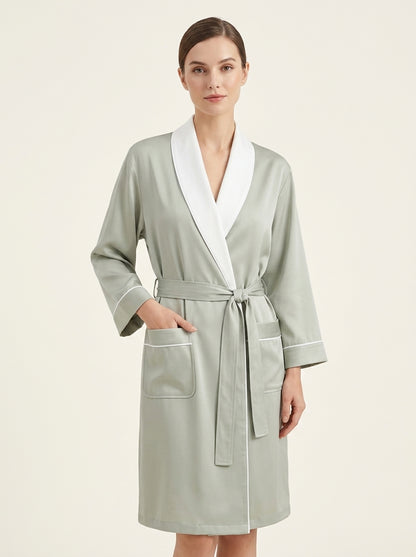 Two Tone Satin Robe
