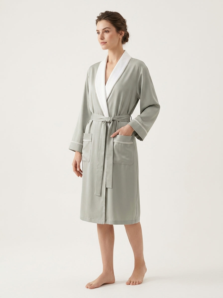 Two Tone Satin Robe